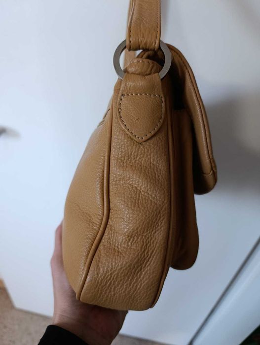 Кожанная сумка через плечо