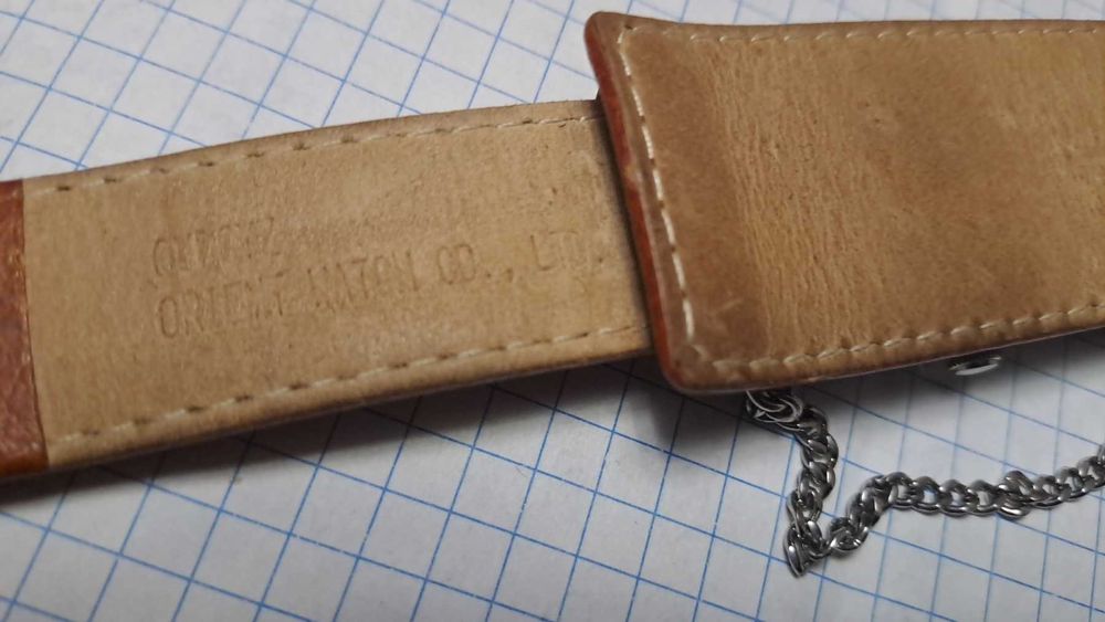 Часы ORIENT Япония женские кварц с НОВЫМ оригинальным кожаным ремешком