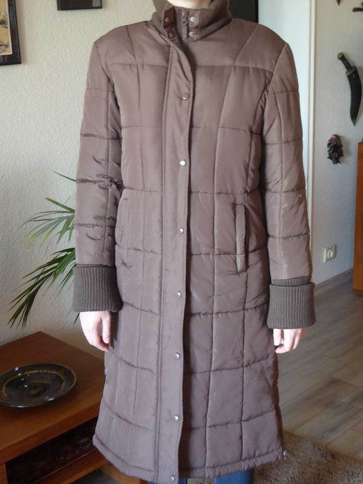 Kurtka dziewczęca DAMSKA DŁUGA płaszcz zimowy KAPTUR 172 cm