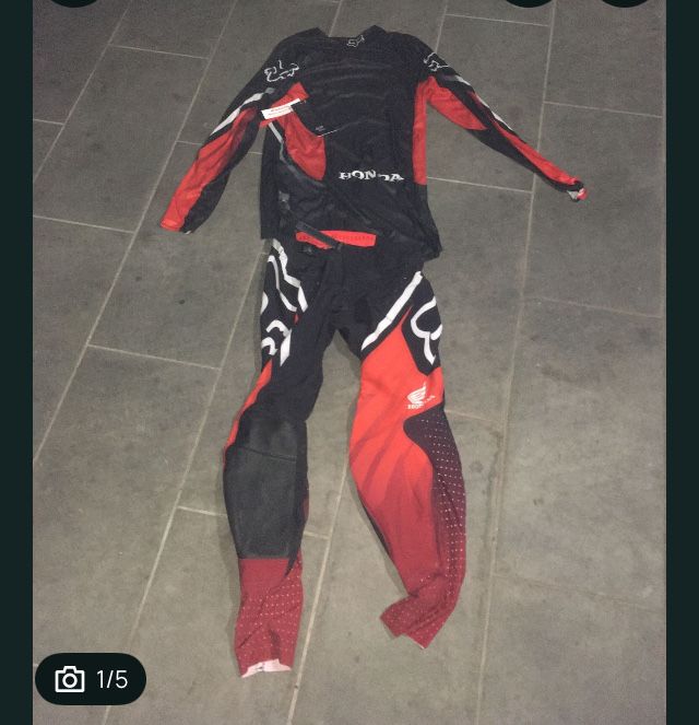 Fato Enduro Honda novo