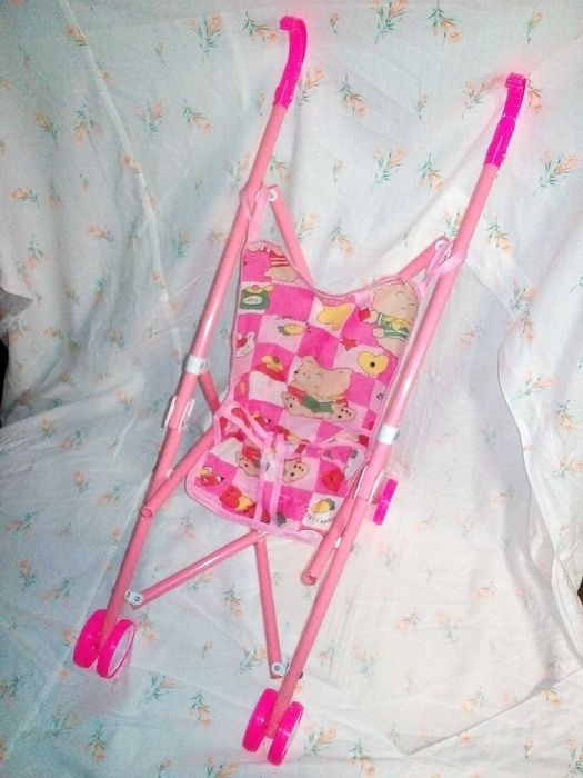 складная классическая коляска для кукол