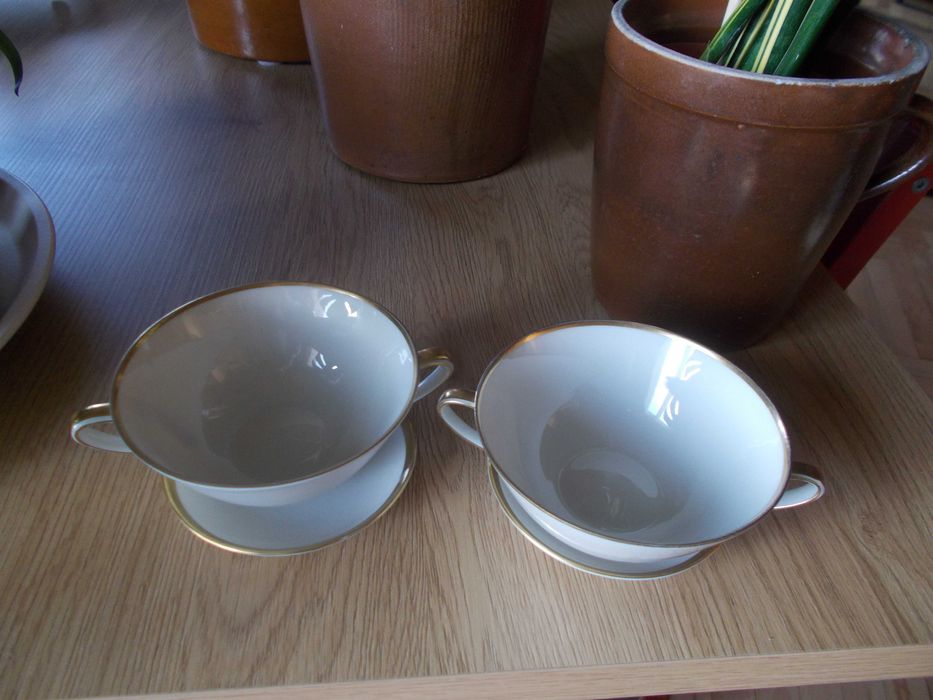 Niemiecka porcelana vintage - Eschenbach Bavaria - dwie bulionówki