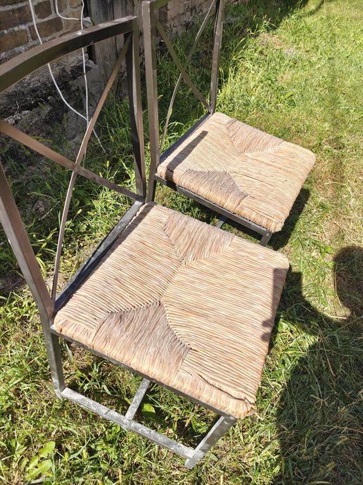 Krzesła metalowe 2 sztuki