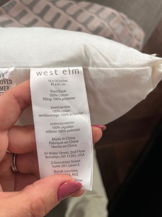 Set of Two West Elm Accent Pillows