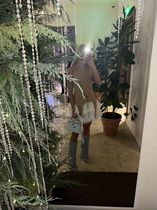 Платье экозамш очень стильное