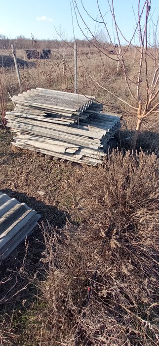 Шифер цілого нема! надколотий і половинки 8-ми хвильовий 1.75 на 1.1 м