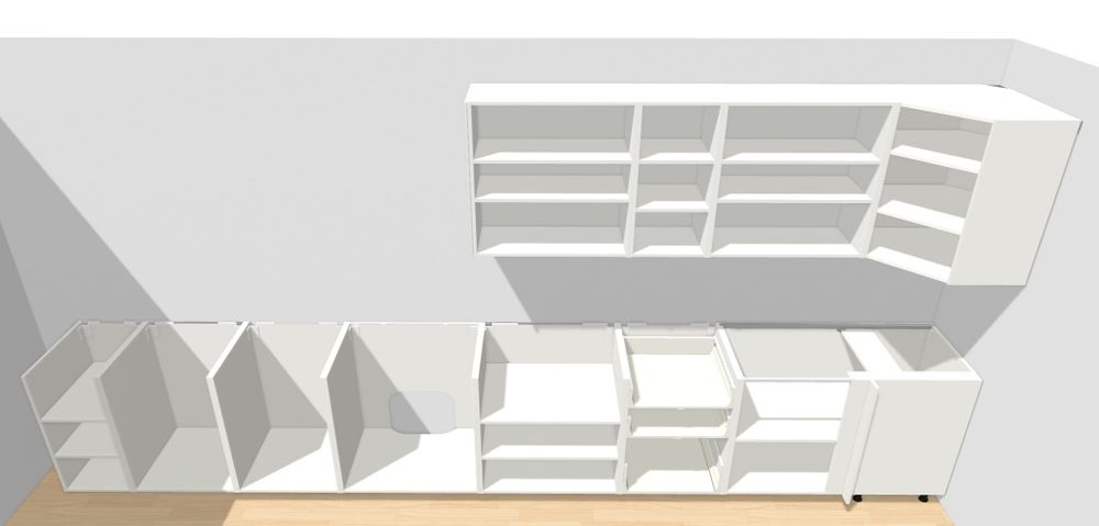 Meble kuchenne IKEA szuflady Blum