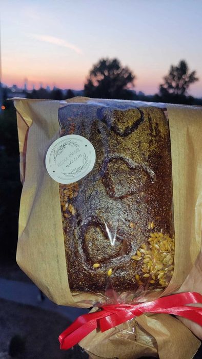 1kg Chleb Majerankowy 100% Żytni Pełnoziarnisty na zakwasie