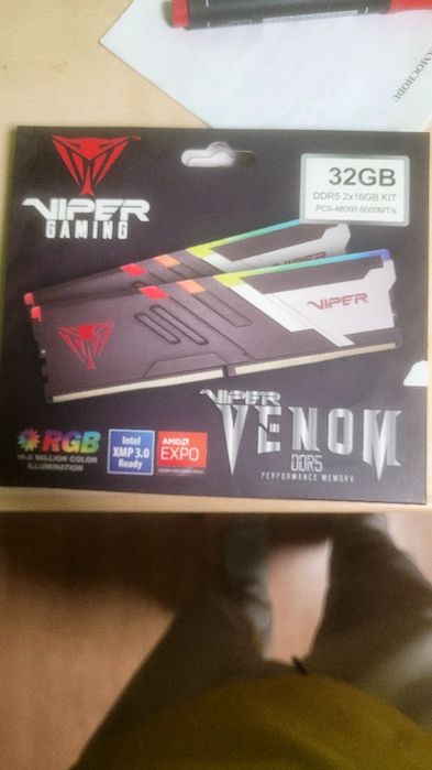 (NOWY) RAM DDR5 Patriot Viper Venom 32GB 6000Mhz CL30 RGB