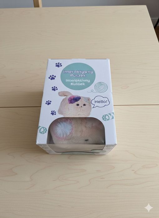 NOWY Interaktywny Puszek Kotek Pluszak Maskotka – Reaguje na dotyk!