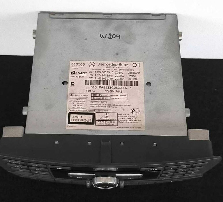 Rádio / Auto Rádio A2049009910 - MERCEDES-BENZ C-CLASS