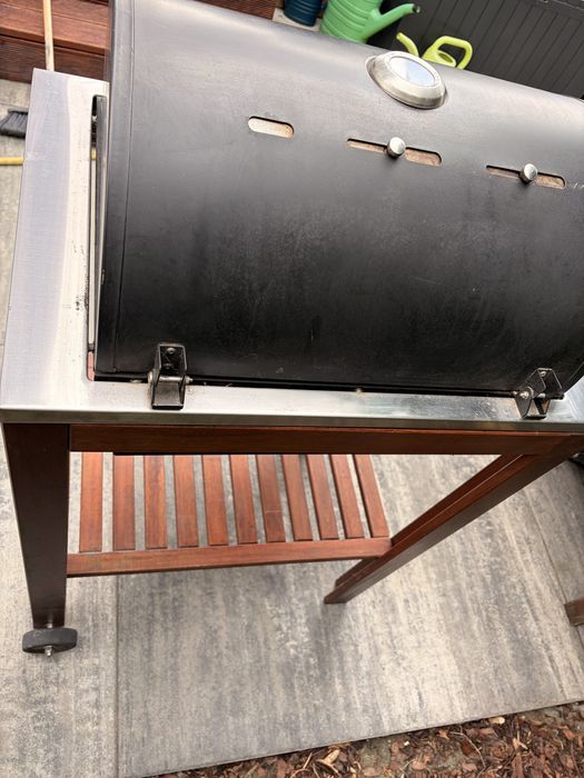 Ikea grill węglowy drewniany Applaro