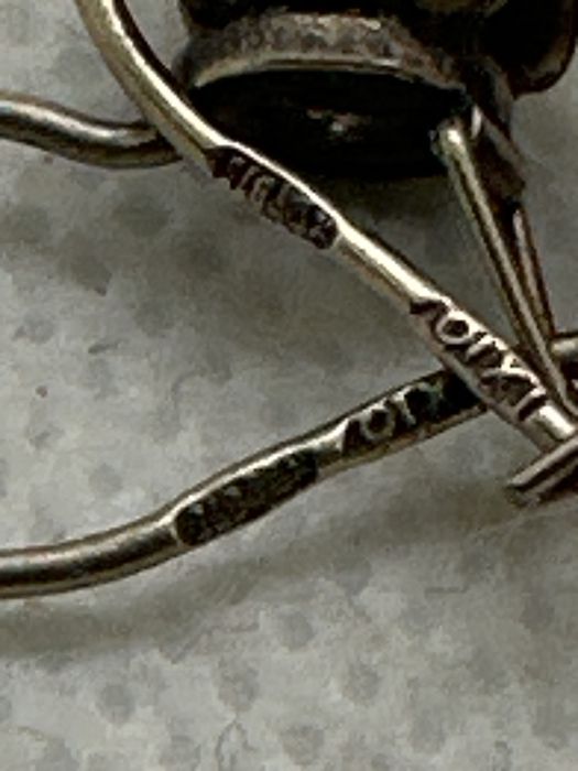 Серьги серебро 875 сережки срібло 875