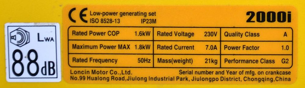 Генератор Loncin