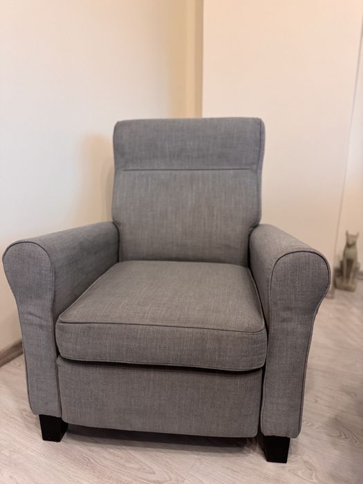 Fotel rozkładany Muren Ikea szary cudo super wygodny