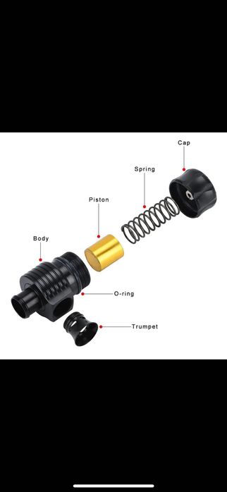 Перепускной клапан Blow off клапан сброса давления, продувний клапан