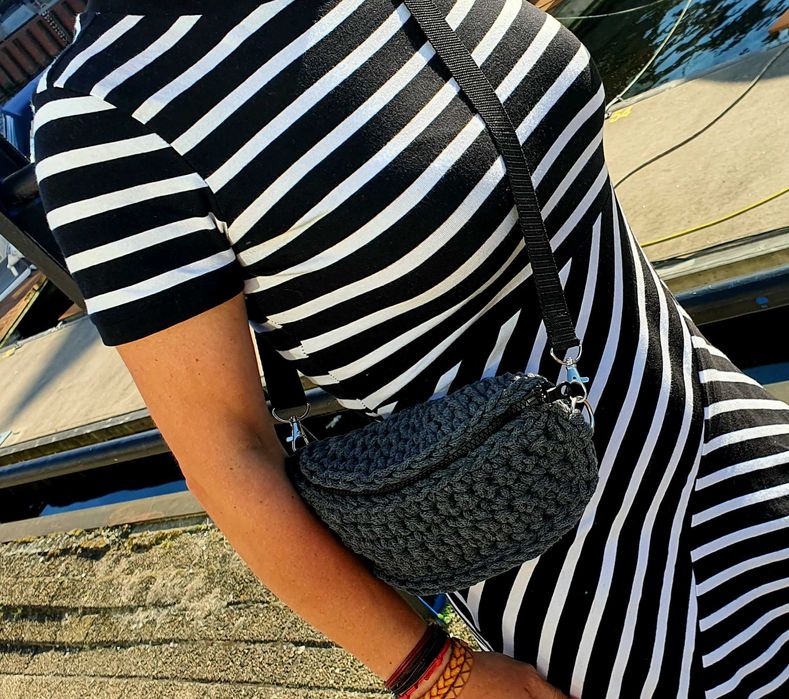 Nerka torebka ze sznurka handmade