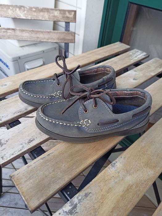 Sapatos em pele azuis