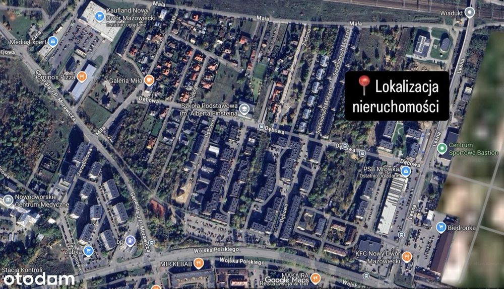 5059 m² | MPZP | pod szeregowce | 2 drogi | Nowy Dwór Mazowiecki