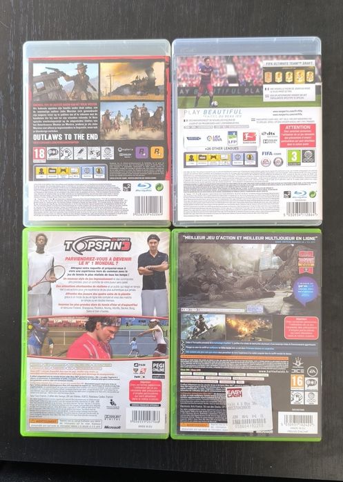 Conjunto de 4 jogos PlayStation 3/Xbox 360