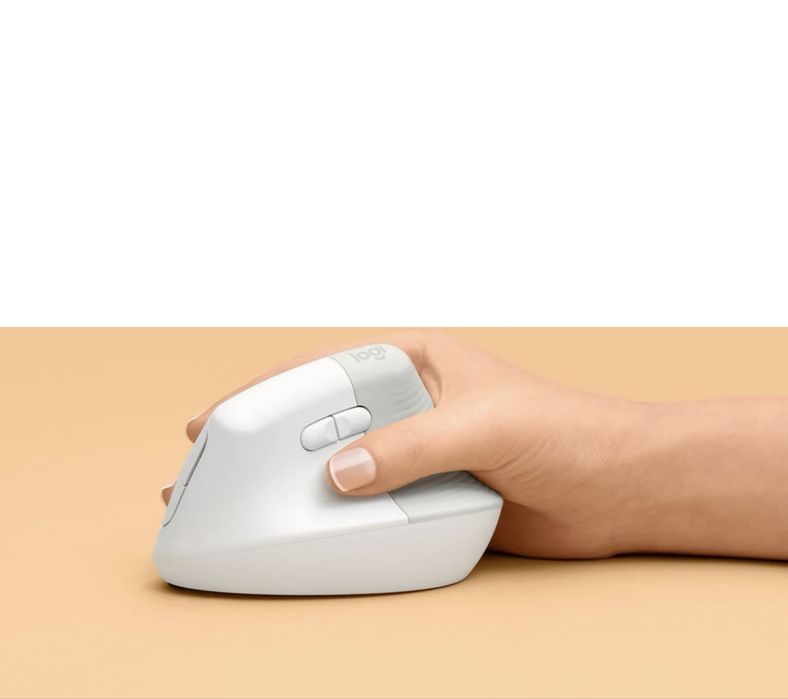 Rato Logitech Lift Off White como novo + pilhas de oferta