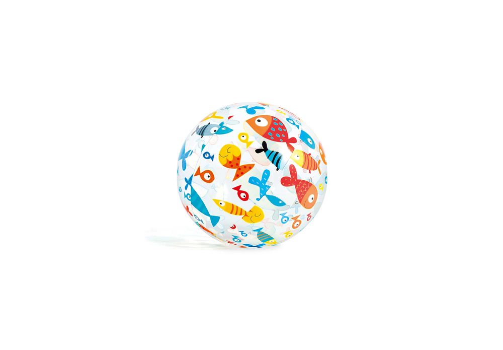 Intex piłka dmuchana 51 cm plażowa basenowa kolorowa
