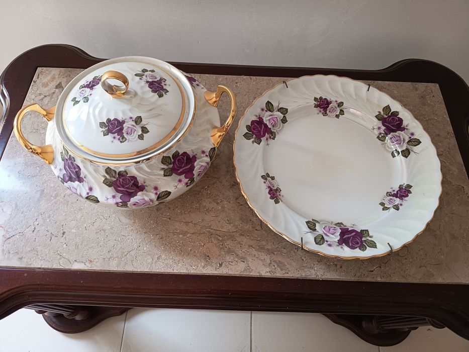 Conjunto terrina e prato Decoporce