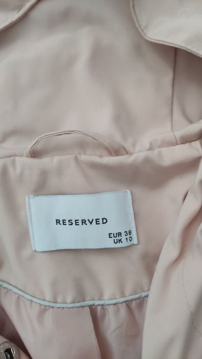 Parka płaszcz 38 różowy