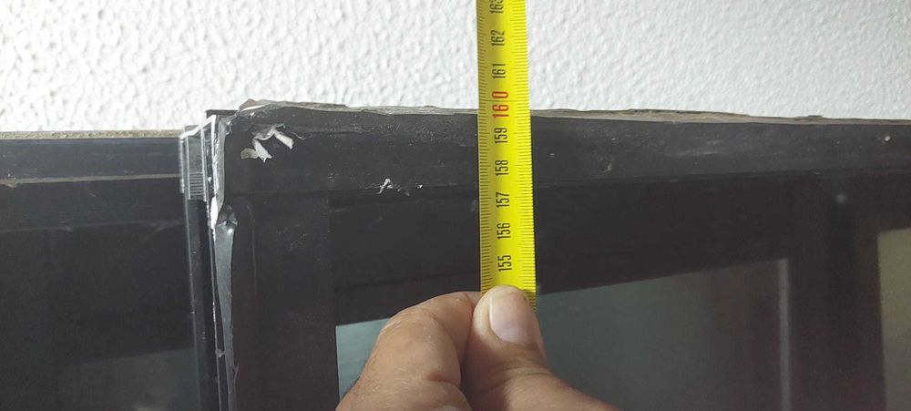 3 Janelas Alumínio vidro duplo 160 altura  x 133 largura completas