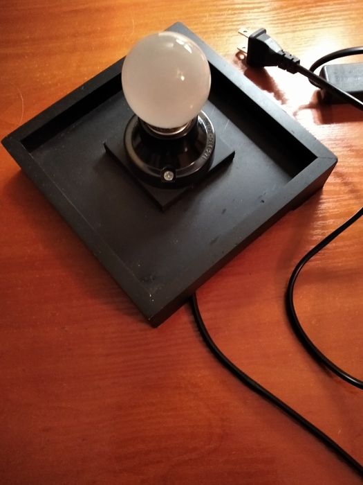 Винтажная лампа ( ночник), резьба, дерево