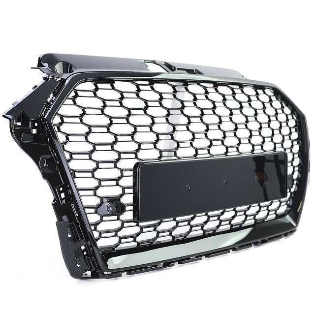 Grelha Frontal Audi A3 8V 16-20 Preto Brilhante