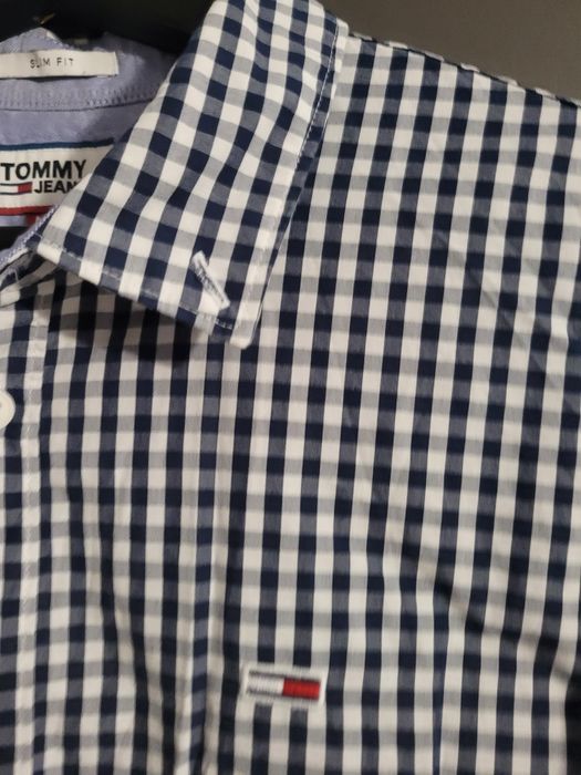 Tommy Hilfiger Jeans Koszula Tjm Poplin Gingham DM0DM08398 Granato