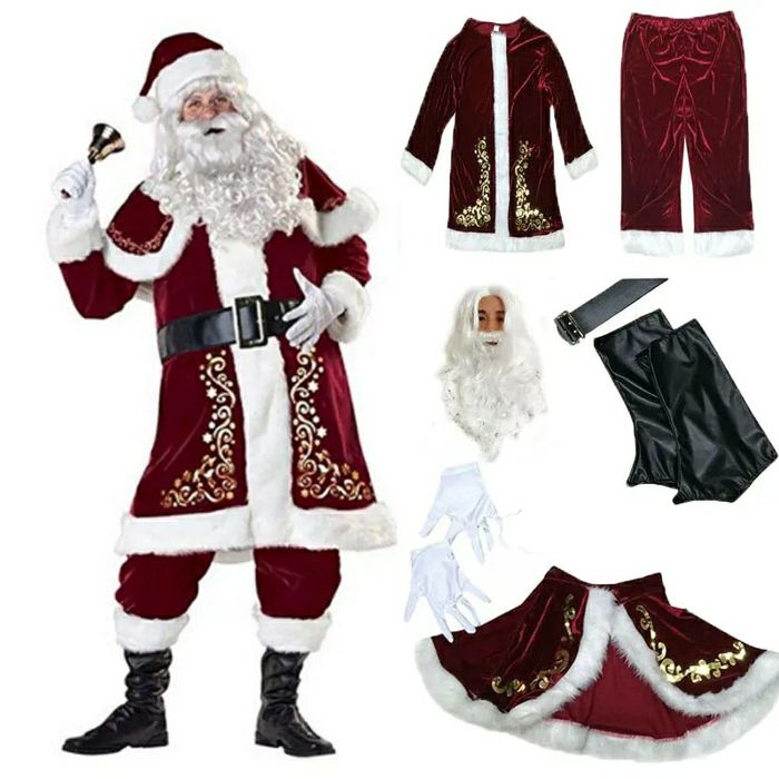 Fato e Máscara Pai e Mãe Natal