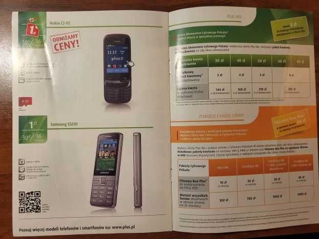 Gwarancja Nokia 6310i i ulotka Samsung Galaxy mini 2. TANIO!