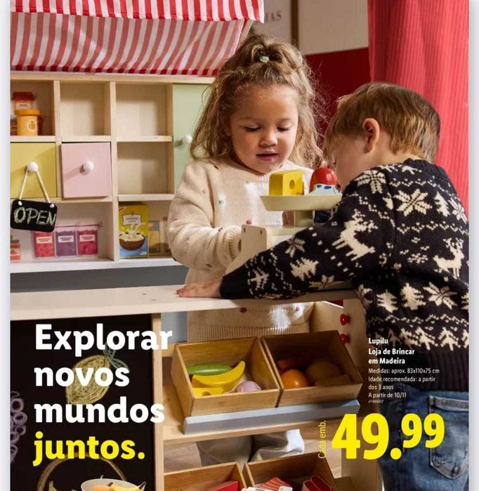 Loja de brincar em Madeira Lidl