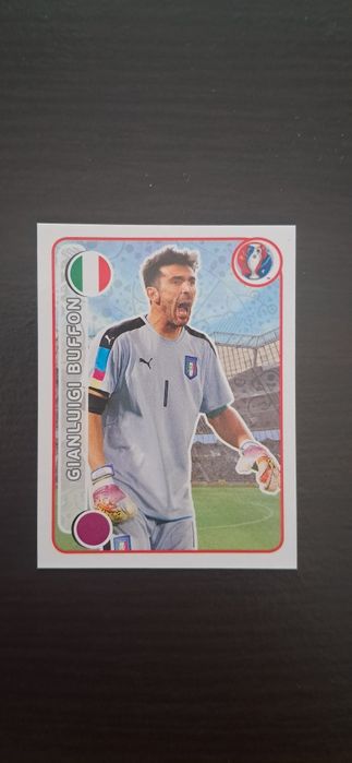 Cromo futebol de Buffon(Euro 2016)da Panini