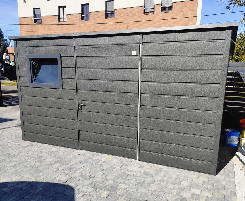 Domek Narzędziowy + Wiata Obita Panelami