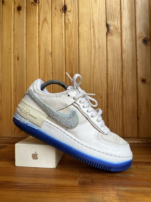Кроссовки nike air force 1 shadow white blue
