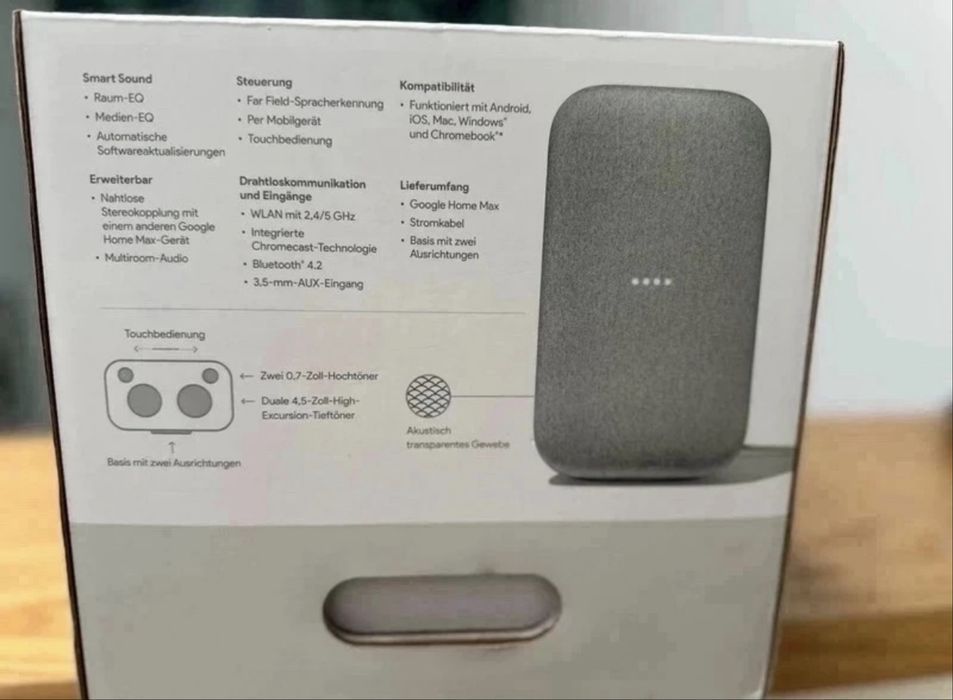 Google Home Max – inteligentny głośnik Google z mocnym basem