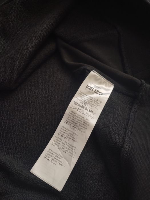 Худі KENZO Paris black big logo luxury item oversized fit (Розмір L)