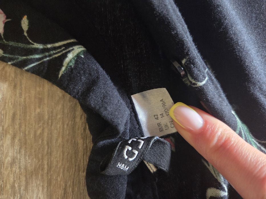 Koszula w kwiatki h&m 100% wiskoza