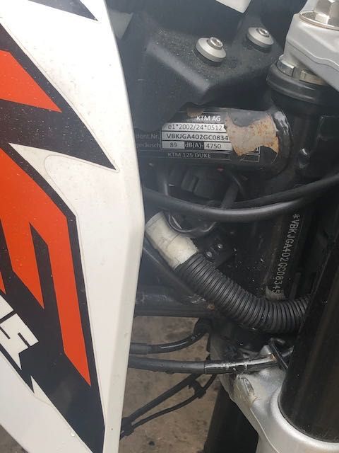 Motocykl KTM DUKE 125