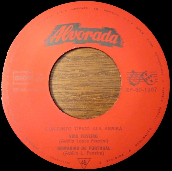 Conjunto Típico Ala Arriba	- - - - -	Romaria da Sra. da Assunção	 -	EP