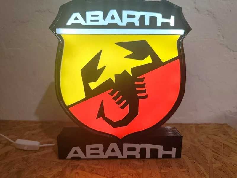 Lightbox Luminaria decorativa Abarth