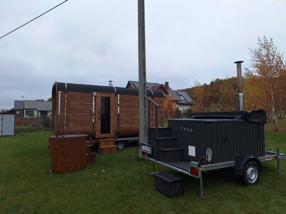 Wynajem Mobilnej Sauny + Jacuzzi