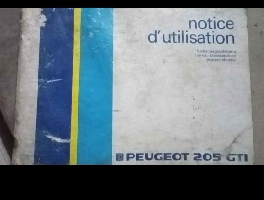 Manual Peugeot 205 GTI