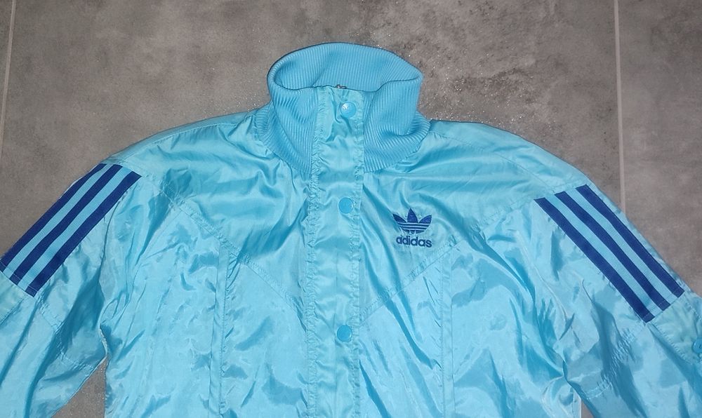 Kurtka Adidas r. 12 / M Retro Vintage bomberka