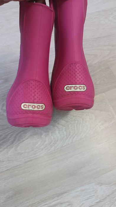 Продам дитячі гумові чоботи Crocs рожеві 30 розмір