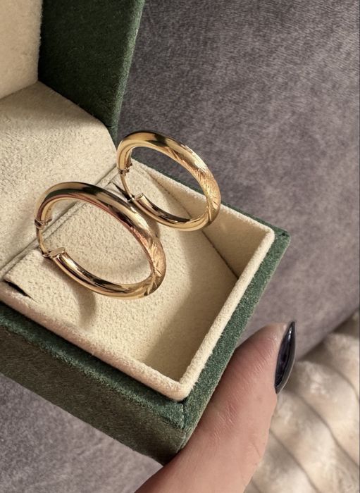 Złote kolczyki 585 14k sliczne