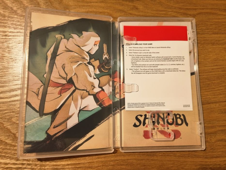 Shinobi Art Vengeance Nintendo Switch jogo
